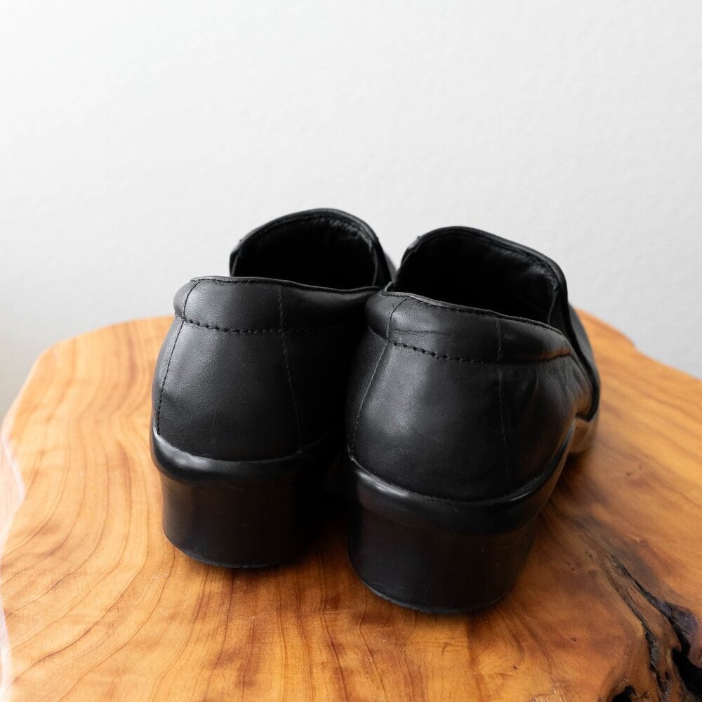 Ariat Black Leather Clogs Size 10 Nurse Shoes - Picture 3 of 6